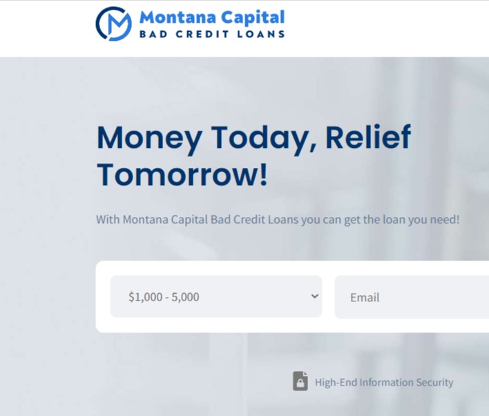 Montana Capital Bad Credit Loans