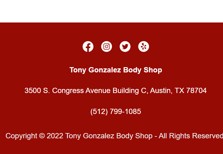 Tony Gonzalez Body Shop