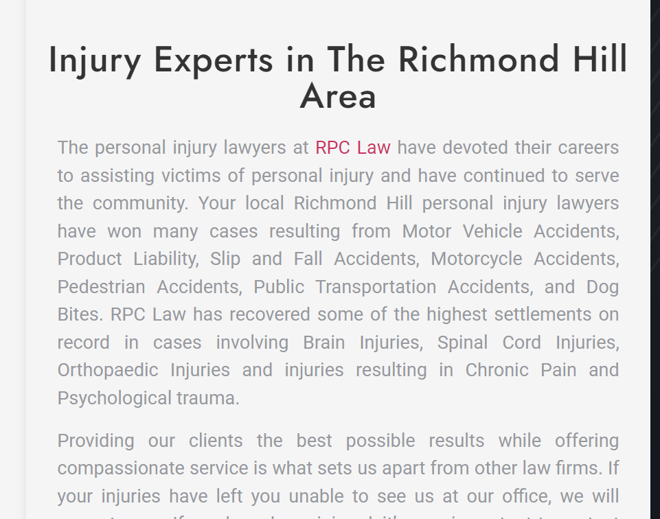 RPC Personal Injury Lawyer