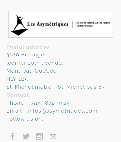 Gym Artistic Women And Trampoline Les Asymétriques