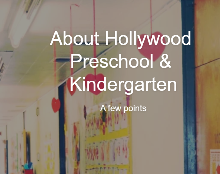 Hollywood Preschool & Kindergarten