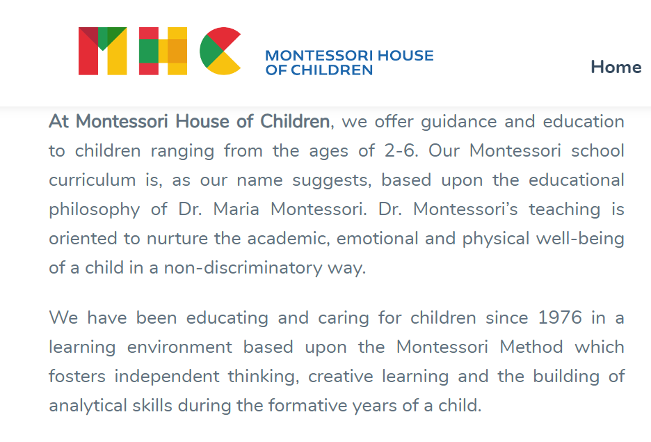 Montessori House of Children