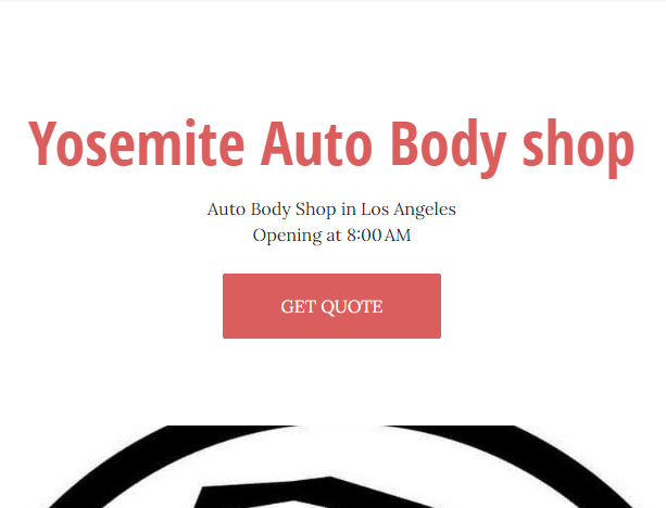 Yosemite Auto Body shop