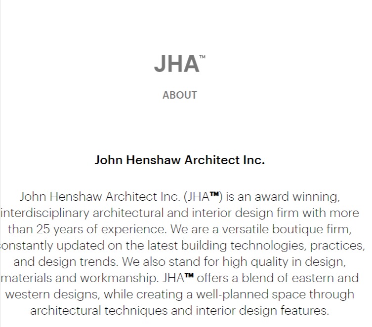 JHA™ Architecture + Interior (John Henshaw Architect Inc.)