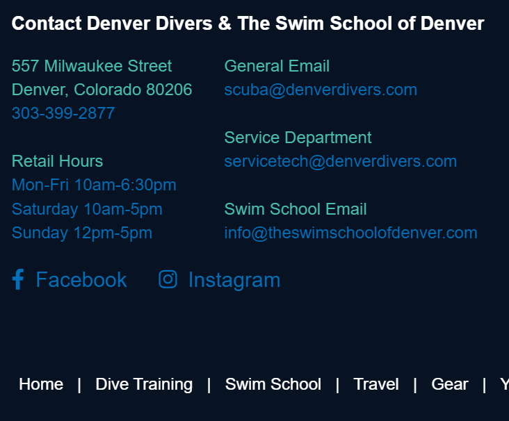 Denver Divers and The Swim School of Denver