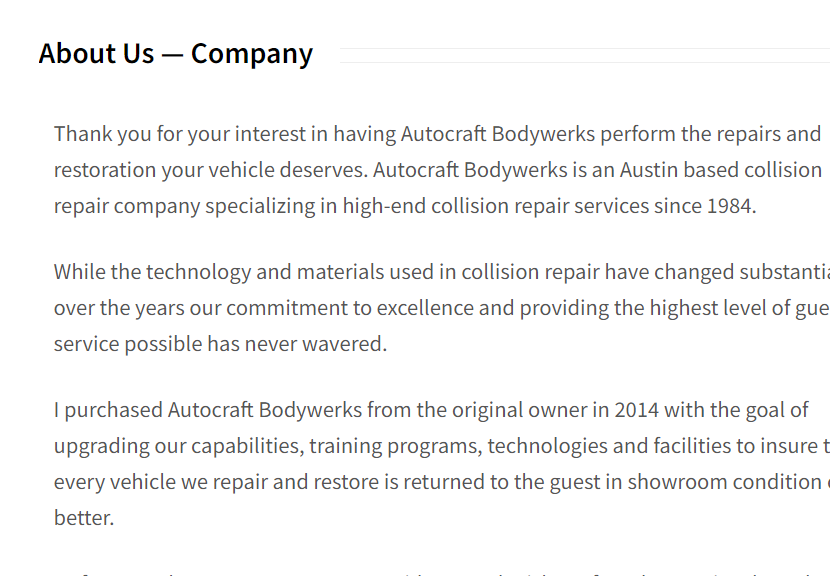Autocraft Bodywerks
