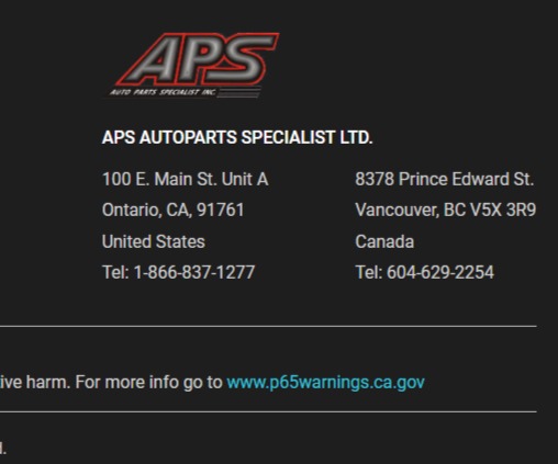 A P S Auto Parts Specialist Inc