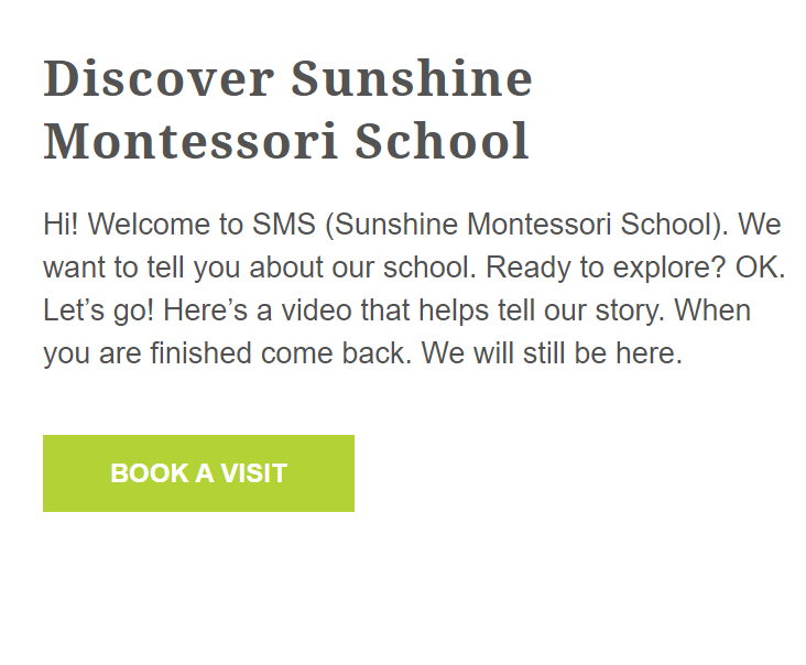 Sunshine Montessori School (SMS)