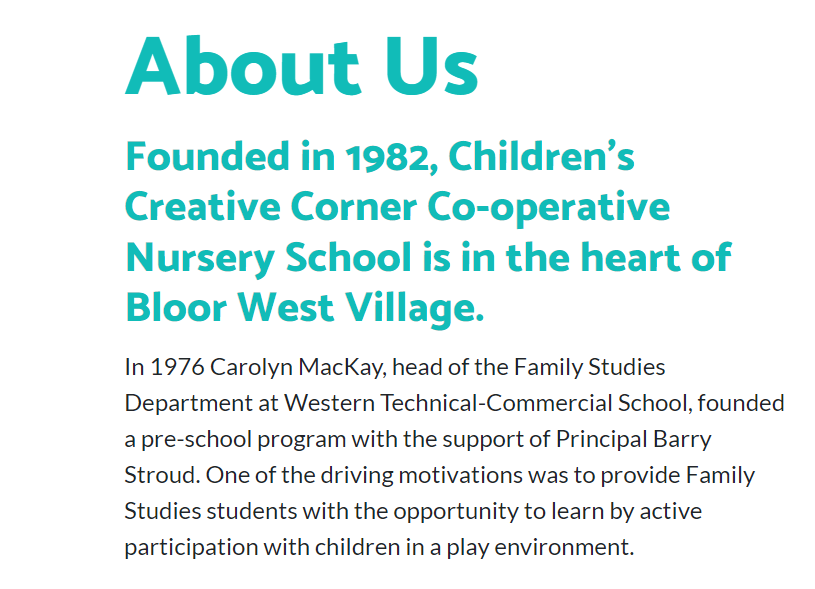 Children's Creative Corner