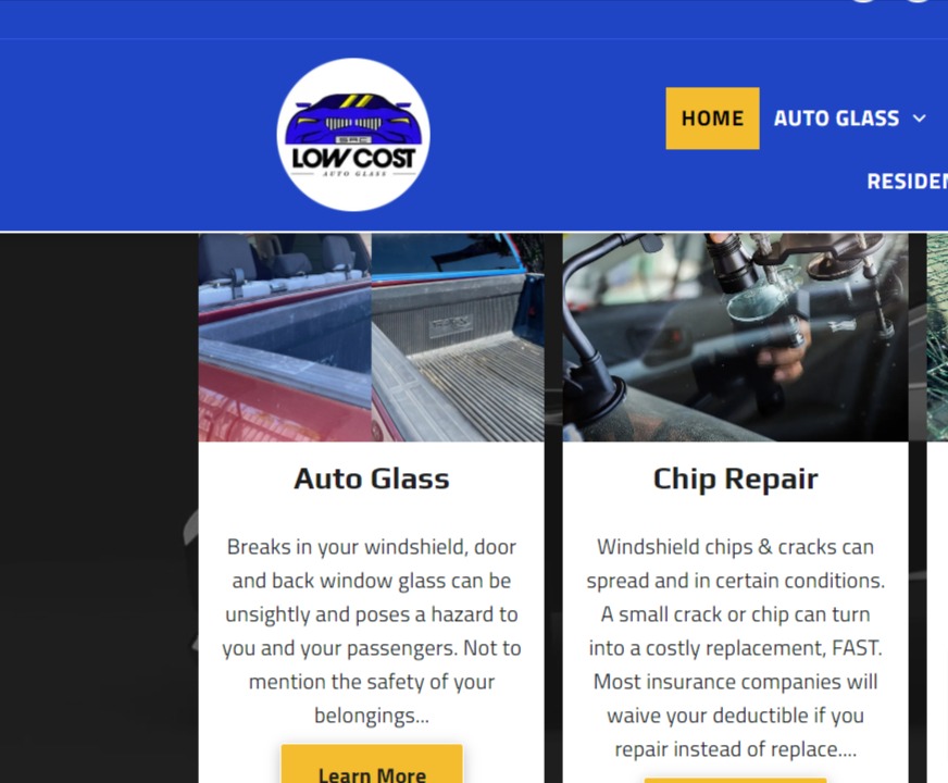 Low Cost Auto Glass & Window Tinting