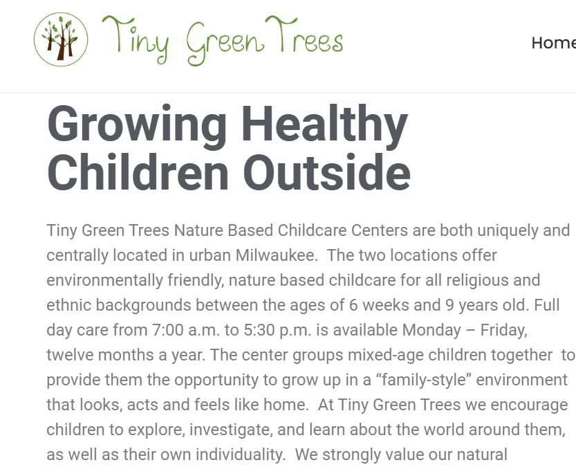 Tiny Green Trees Nature Based Childcare and Forest School