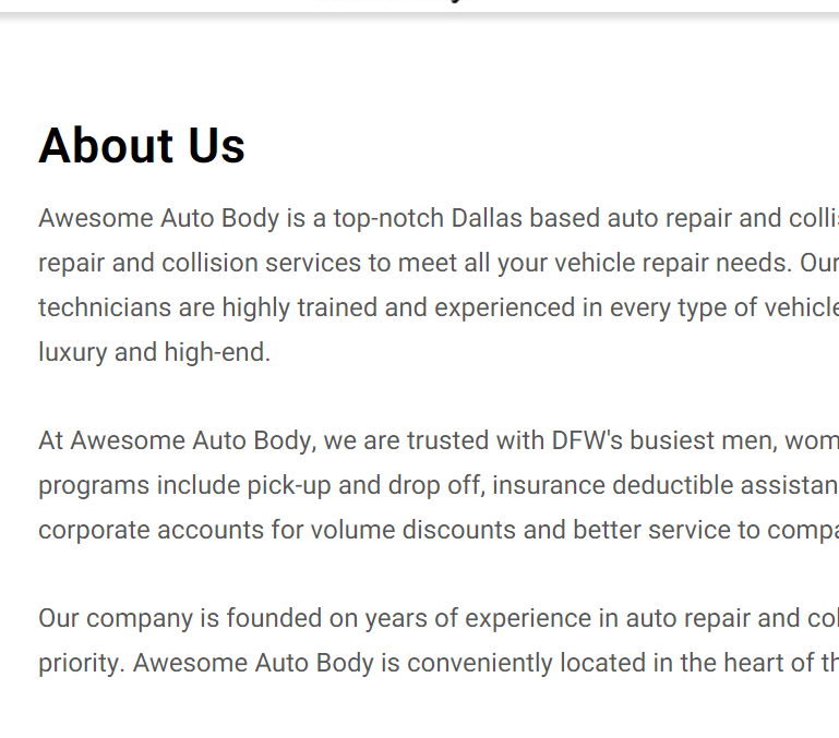 Awesome Auto Body
