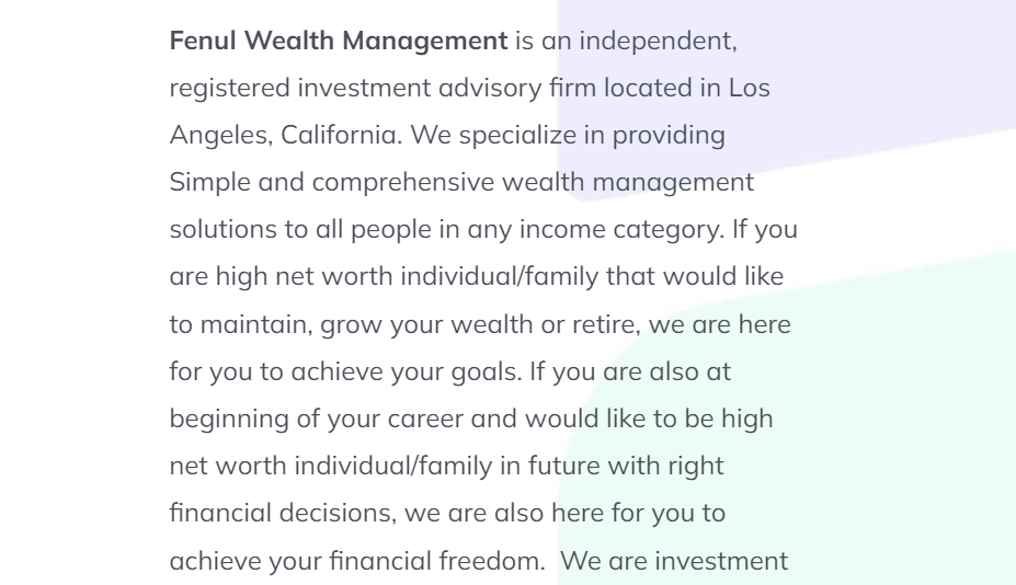 Fenul Wealth Management LLC
