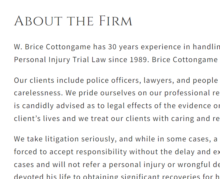 W Brice Cottongame & Associates, P.C.
