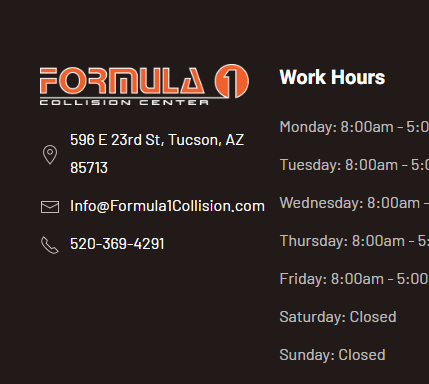 Formula 1 Collision Center