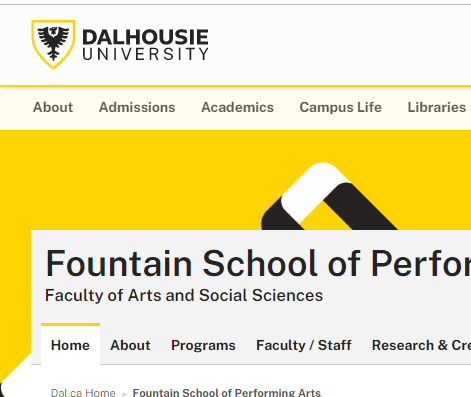 Fountain School of Performing Arts at Dalhousie University
