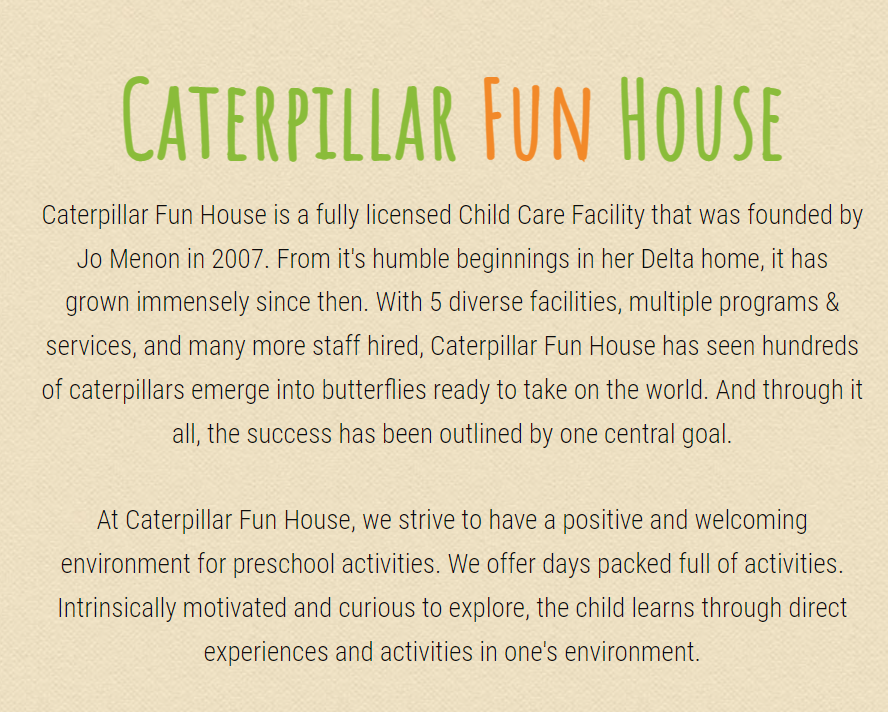 Caterpillar Fun House