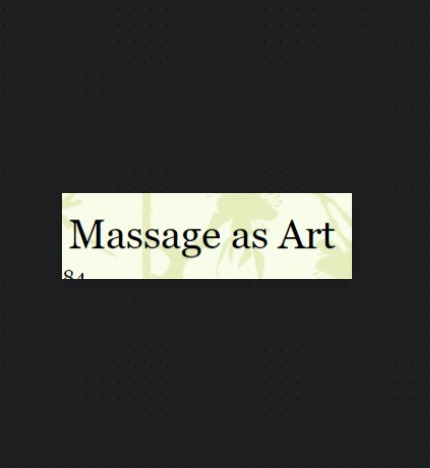 Massage as Art