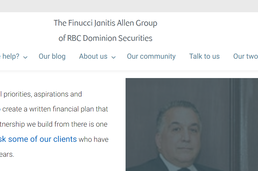The Finucci Janitis Allen Group of RBC Dominion Securities
