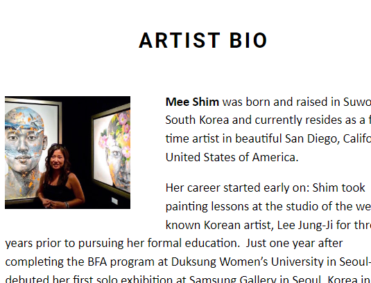 Mee Shim Fine Art