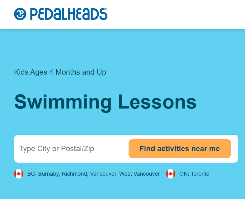 Pedalheads Swim | Richmond Swim Lessons