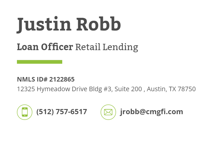 Justin Robb - CMG Home Loans Mortgage Loan Officer NMLS# 2122865