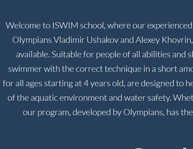 ISWIM swimming school