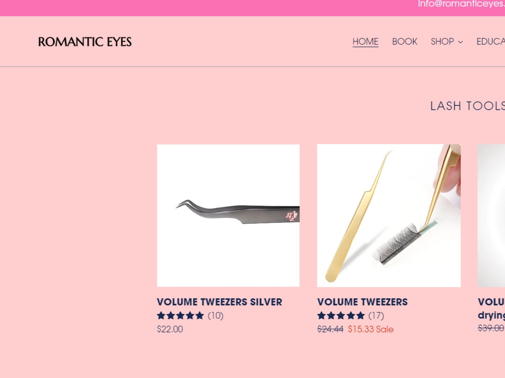 Romantic Eyes Eyelash Extension Supplies & Education