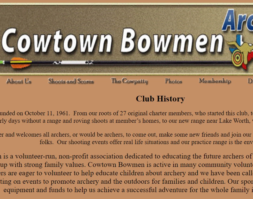 Cowtown Bowmen Archery Club