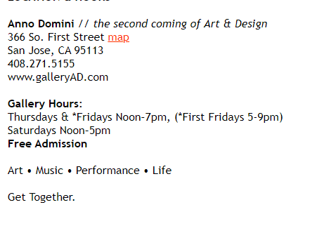 ANNO DOMINI Gallery
