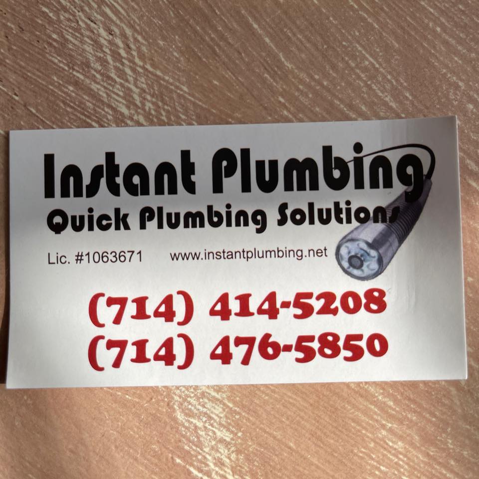 Instant plumbing