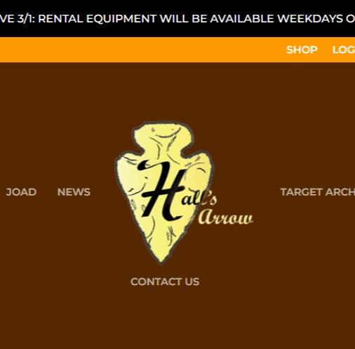 Hall's Arrow Indoor Archery Range & Archery Equipment Sales