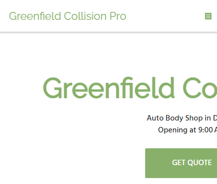 Greenfield Collision Pro