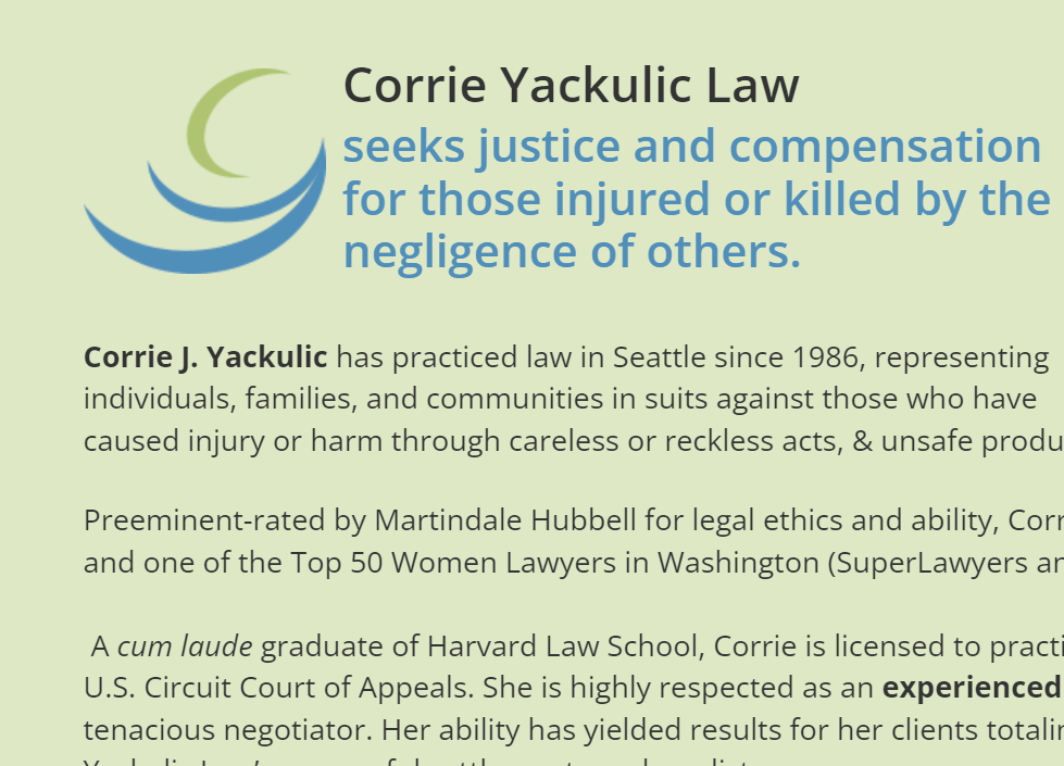Corrie Yackulic Law Firm PLLC