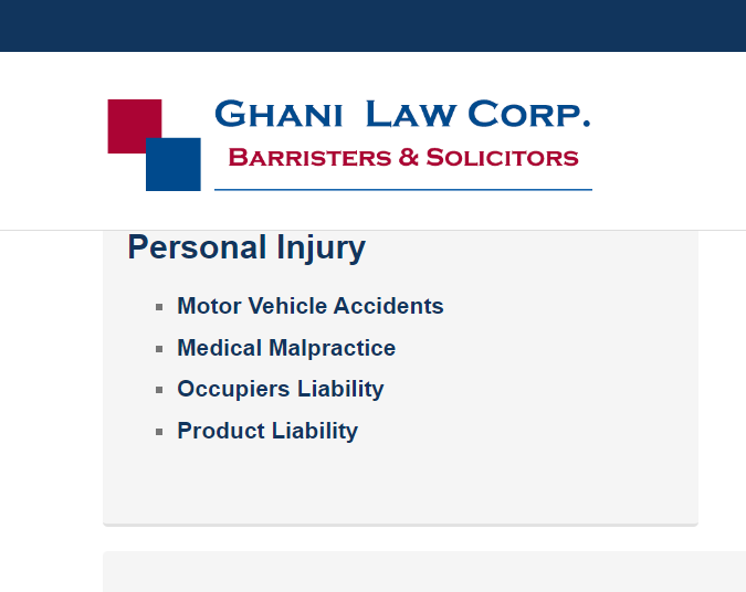 Ghani Law Corp