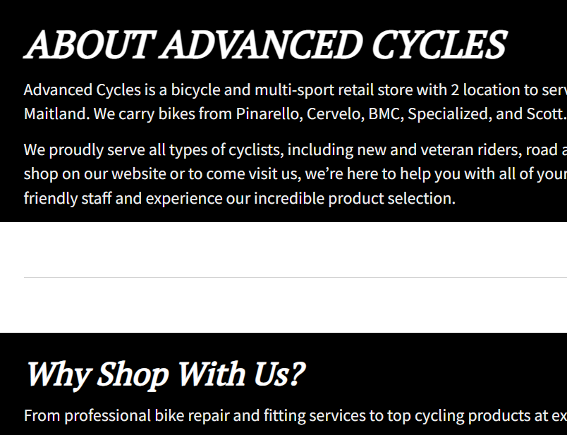 Advanced Cycles II Maitland, FL