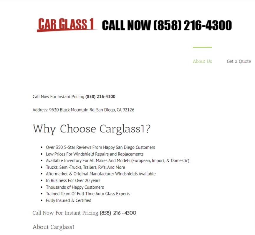 Auto Glass Repair Center & Windshield Calibration