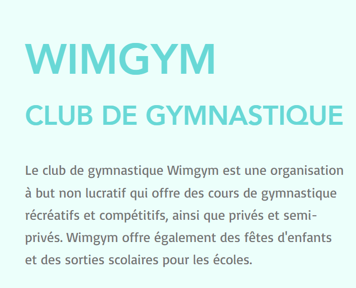 Club de gymnastique discount montreal