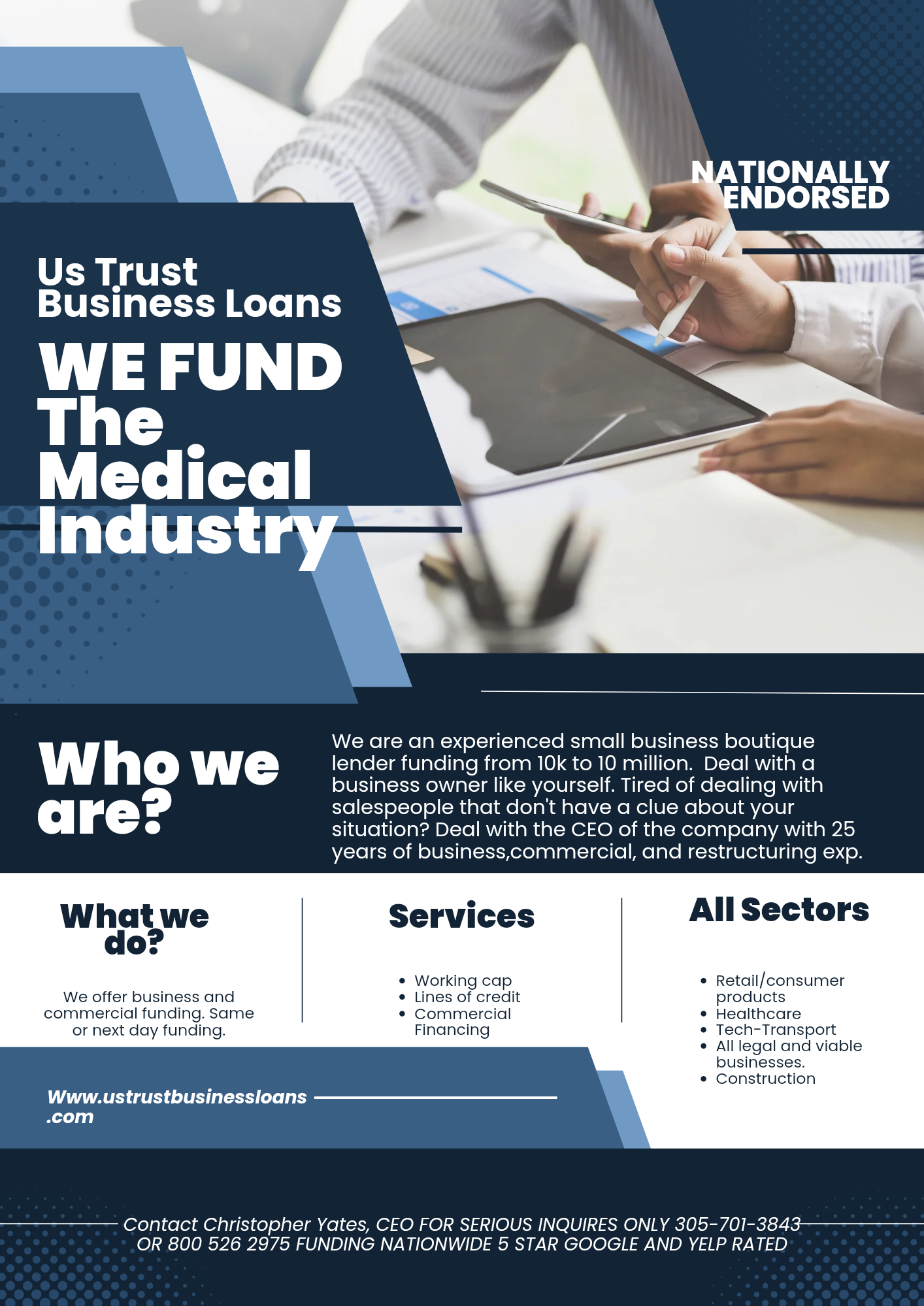 US Trust Business Loans and Alternative Capital Funding