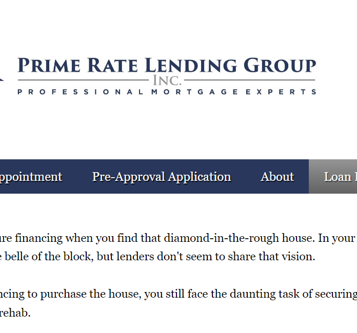 Prime Rate Lending Group Inc.