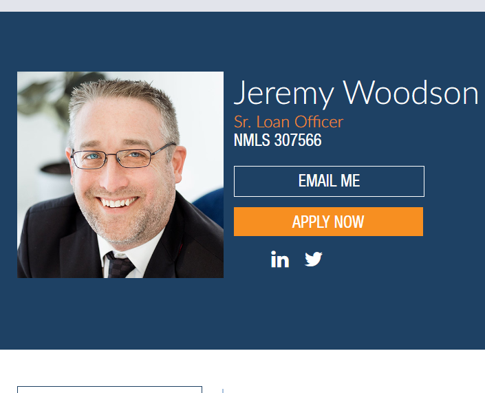 Jeremy Woodson At Colonial Savings, Equal Housing Lender NMLS # 307566