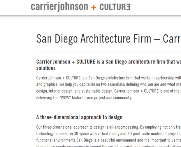 Carrier Johnson + CULTURE