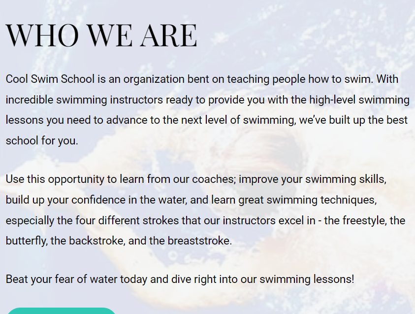 Cool Swim School | Swimming academy and more