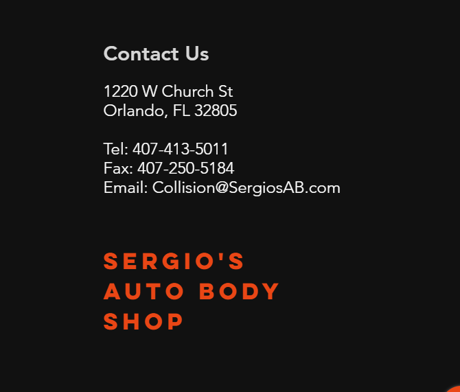 Sergio's Auto Body Shop