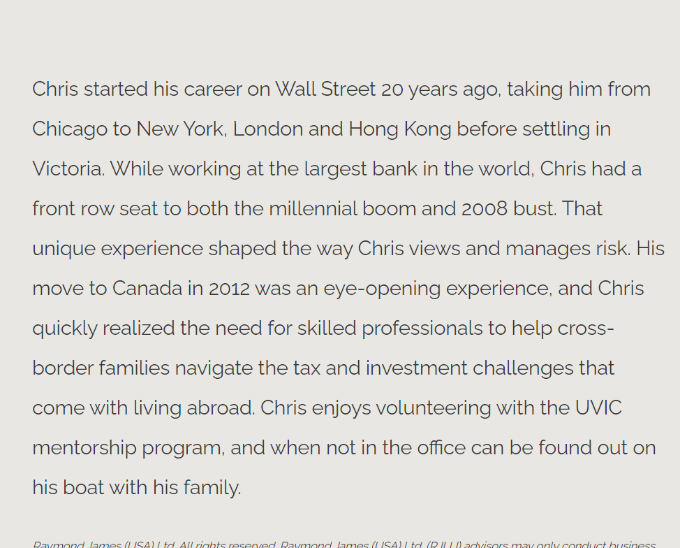 Chris Stooksbury - Raymond James Ltd.