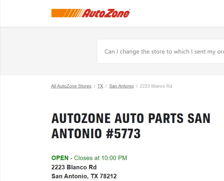 AutoZone Auto Parts