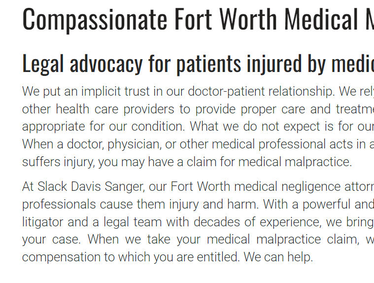 Slack Davis Sanger LLP