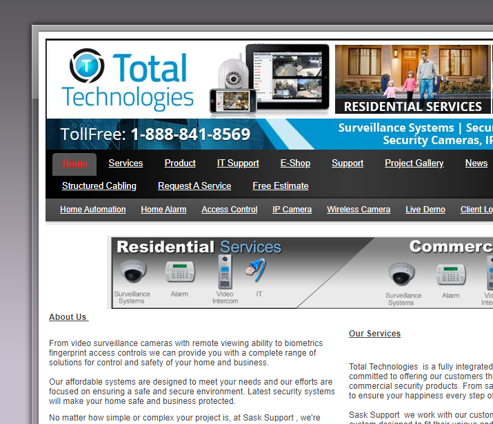 Sask Support:Security System : Alarm system
