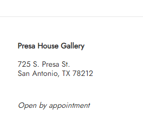 Presa House Gallery