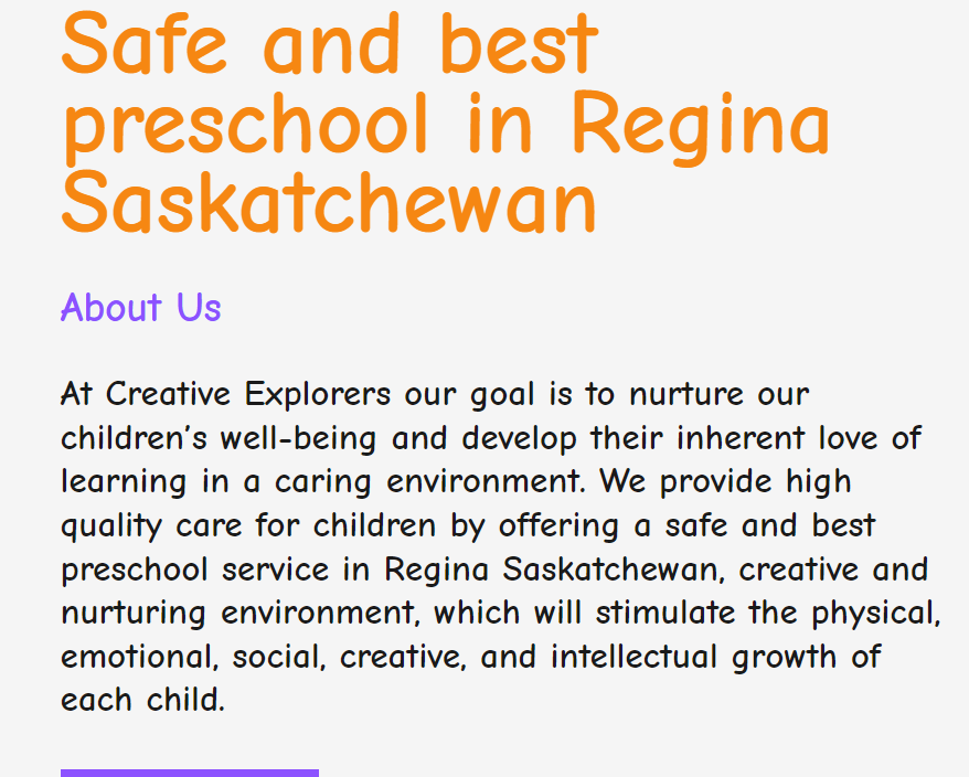 Creative Explorers Learning Center